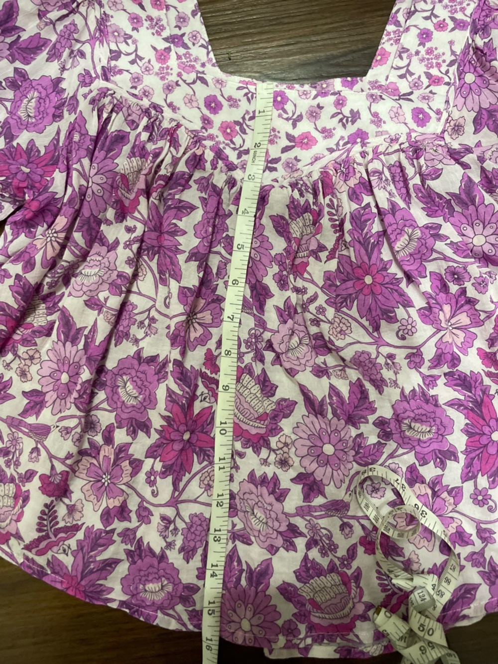 Spell Mossy Short Sleeve Blouse Free People XS Boho Vintage Floral - Picture 11 of 11